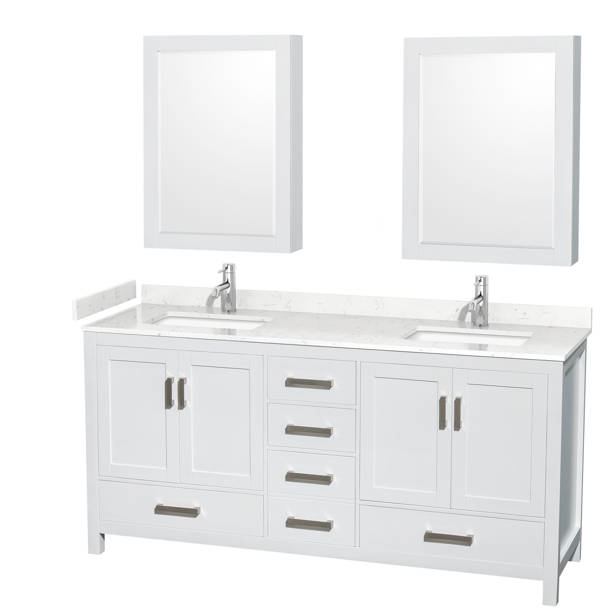 Wyndham Collection Sheffield 59.25" Double Bathroom Vanity Base Only